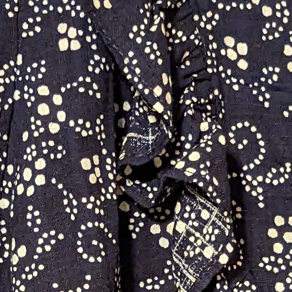 ANA Peplum V Neck Ruffle Top XL - Picture 5 of 14